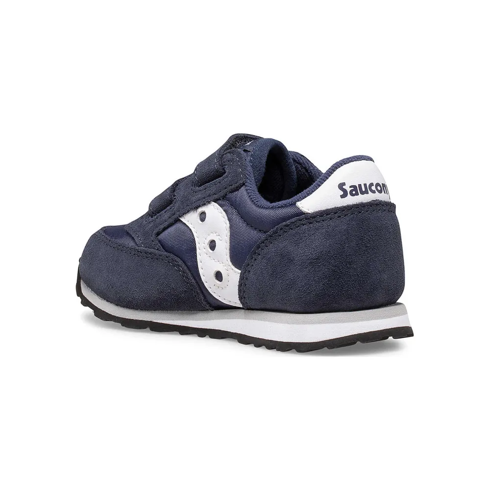 Saucony Baby'S Baby Jazz Hook & Loop Sneaker Navy / White|Kids Jongen
