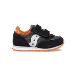 Saucony Baby'S Baby Jazz Hook & Loop Sneaker Black / Grey / Orange|Kids Jongen