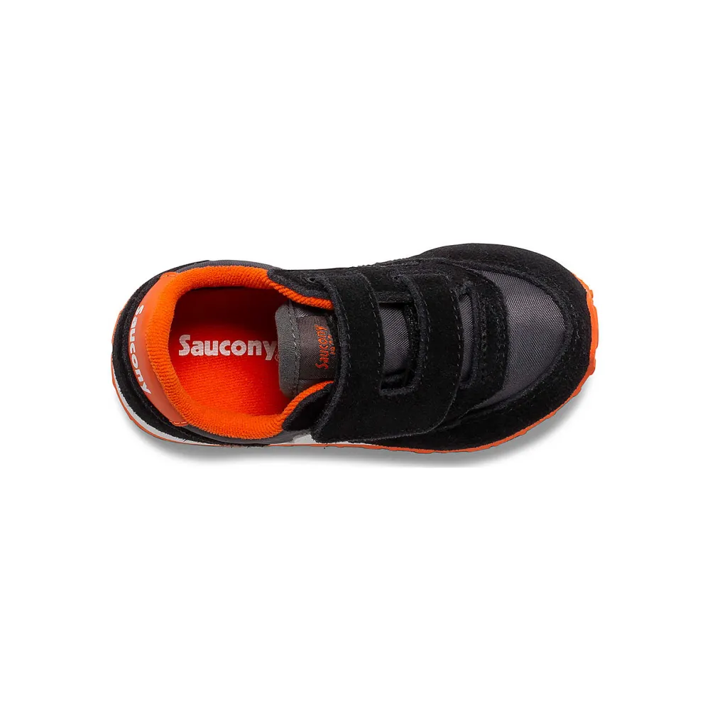 Saucony Baby'S Baby Jazz Hook & Loop Sneaker Black / Grey / Orange|Kids Jongen