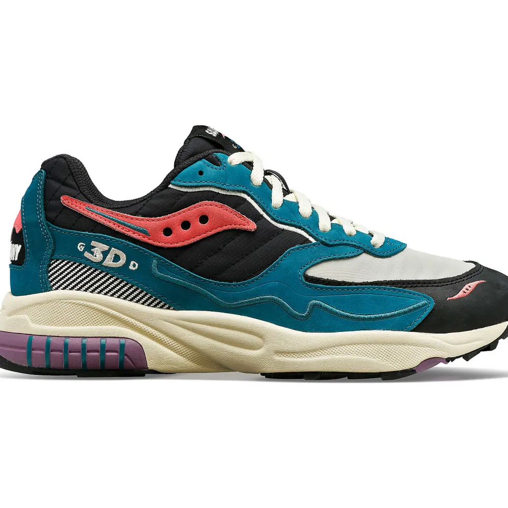 Saucony 3D Grid Hurricane Midnight Swimming Green / Black|Heren Grid