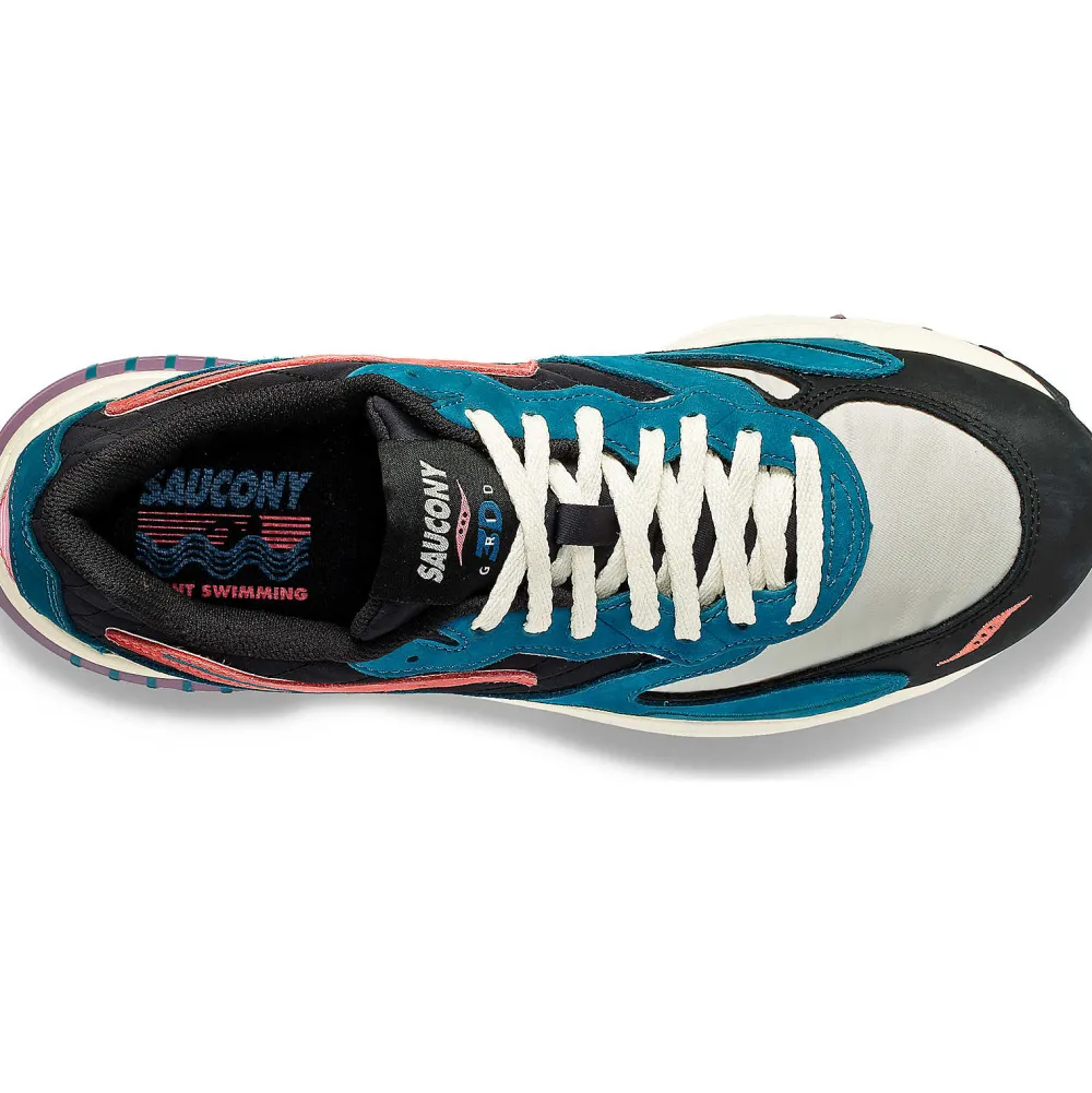 Saucony 3D Grid Hurricane Midnight Swimming Green / Black|Heren Grid