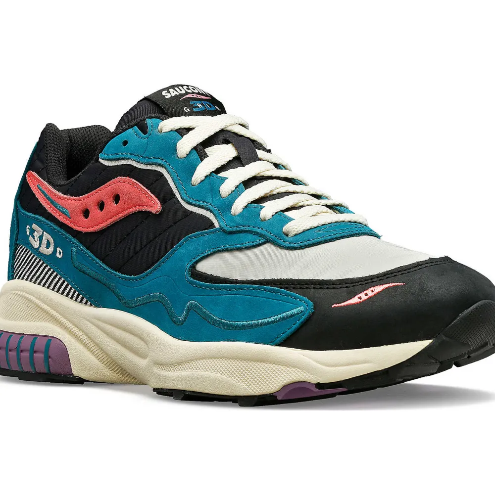 Saucony 3D Grid Hurricane Midnight Swimming Green / Black|Heren Grid