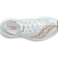 Saucony Dames Endorphin Elite White / Gold|Dames Racing