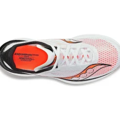 Saucony Dames Endorphin Pro 3 White / Black / Vizired|Dames Neutraal