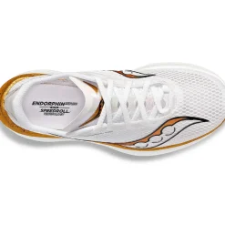 Saucony Dames Endorphin Pro 3 White / Gold|Dames Neutraal