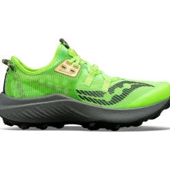 Saucony Dames Endorphin Rift Slime / Umbra|Dames Trail Running