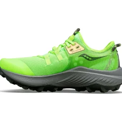 Saucony Dames Endorphin Rift Slime / Umbra|Dames Trail Running