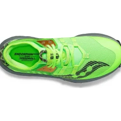 Saucony Dames Endorphin Rift Slime / Umbra|Dames Trail Running