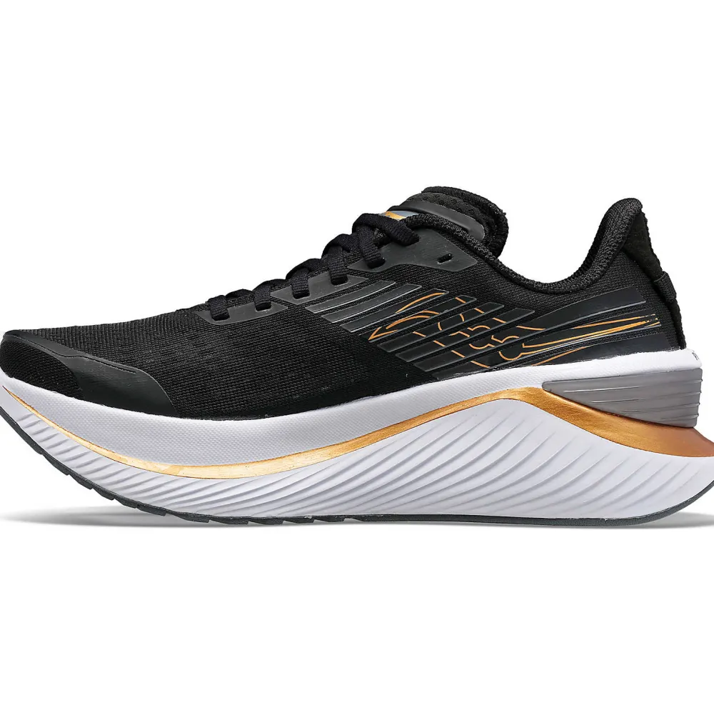 Saucony Dames Endorphin Shift 3 Black / Goldstruck|Dames Stabiliteit