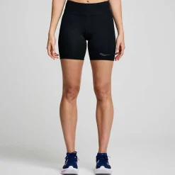 Saucony Dames Fortify 6" Short Black|Dames Tights En Shorts