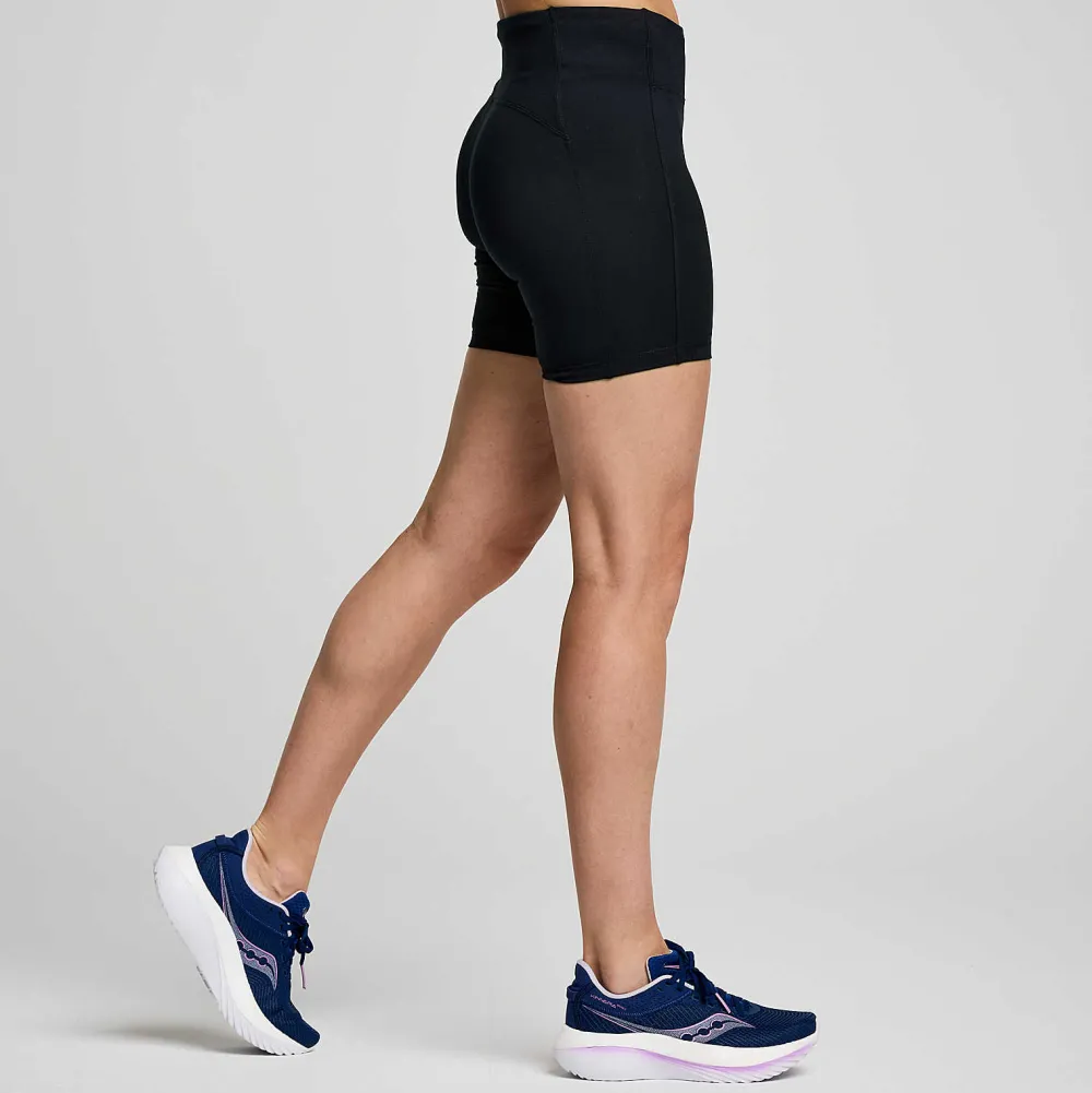 Saucony Dames Fortify 6" Short Black|Dames Tights En Shorts