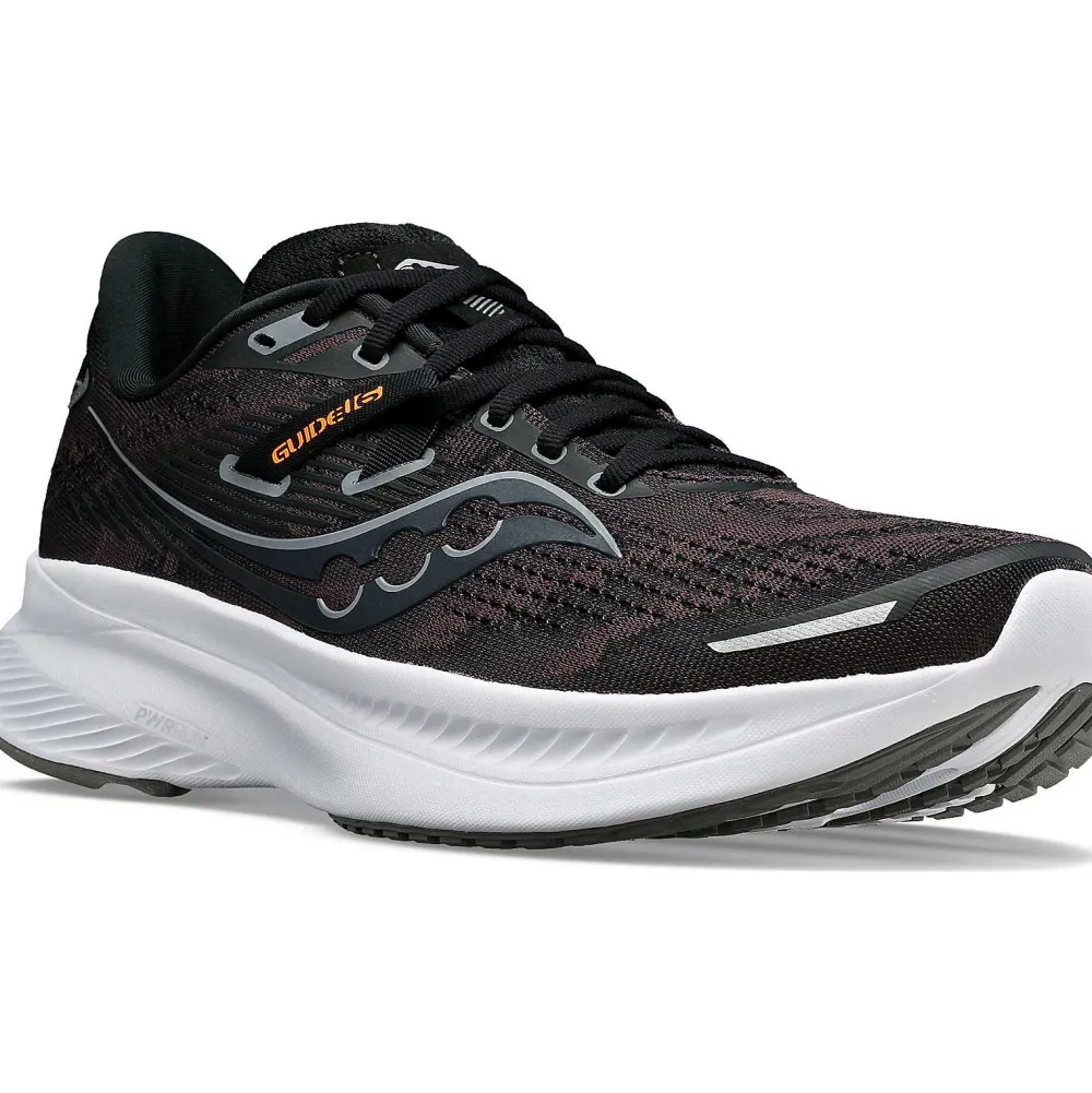 Saucony Dames Guide 16 Black / White|Dames Stabiliteit
