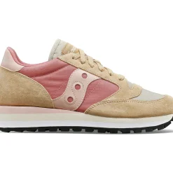 Saucony Dames Jazz Triple Beige / Red|Dames Jazz
