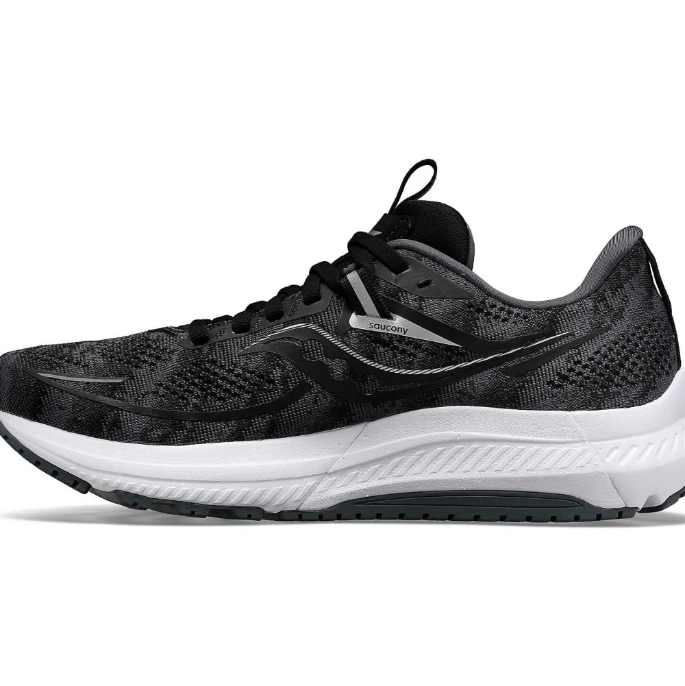 Saucony Dames Omni 21 Black / White|Dames Stabiliteit