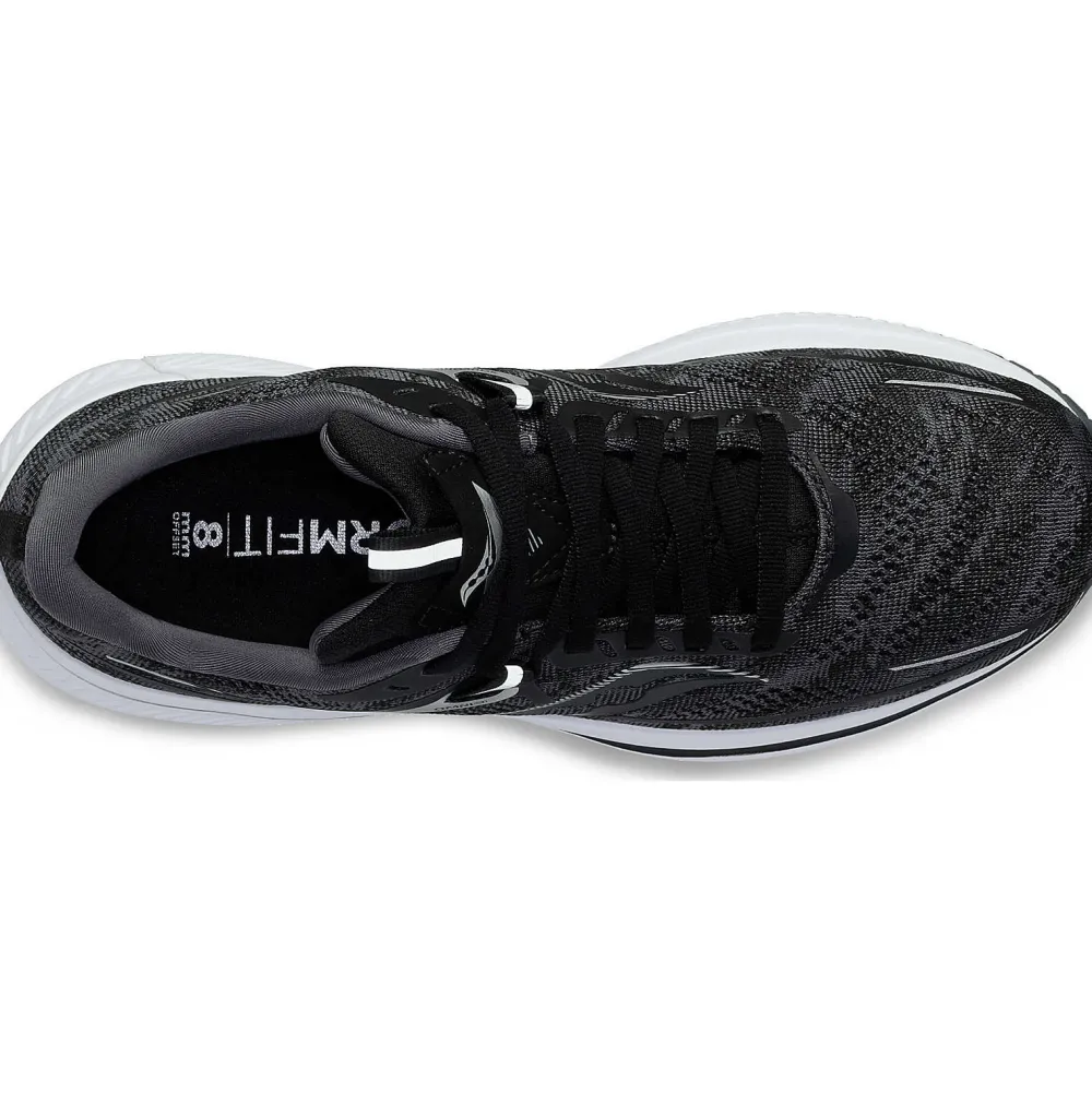Saucony Dames Omni 21 Black / White|Dames Stabiliteit