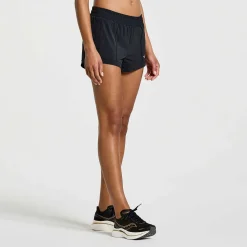 Saucony Dames Outpace 3" Short Black|Dames Tights En Shorts