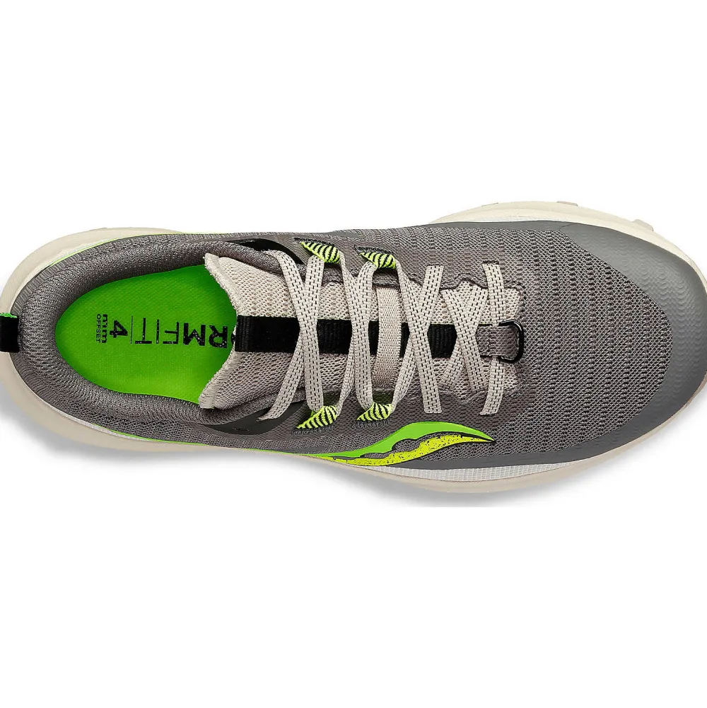 Saucony Dames Peregrine 13 Gravel / Slime|Dames Trail Running