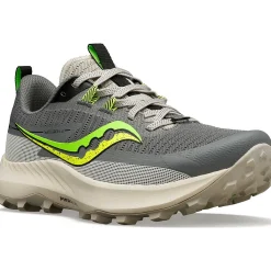 Saucony Dames Peregrine 13 Gravel / Slime|Dames Trail Running