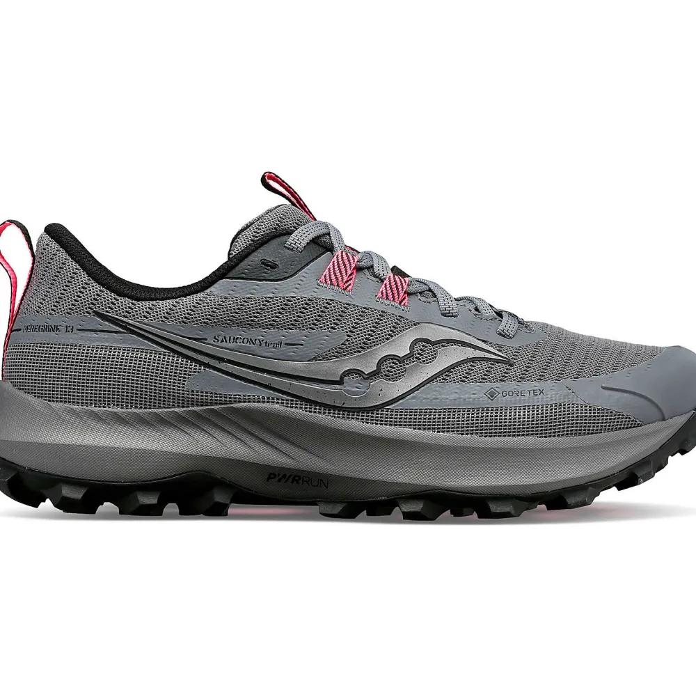 Saucony Dames Peregrine 13 Gtx Gravel / Black|Dames Trail Running