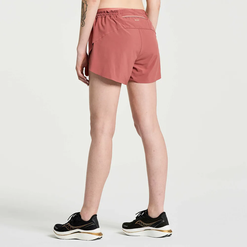 Saucony Dames Pinnacle 2.5" Short Apple Butter|Dames Tights En Shorts
