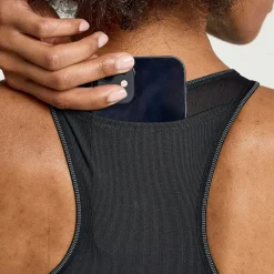 Saucony Dames Pinnacle Bra Top Black|Dames Tops