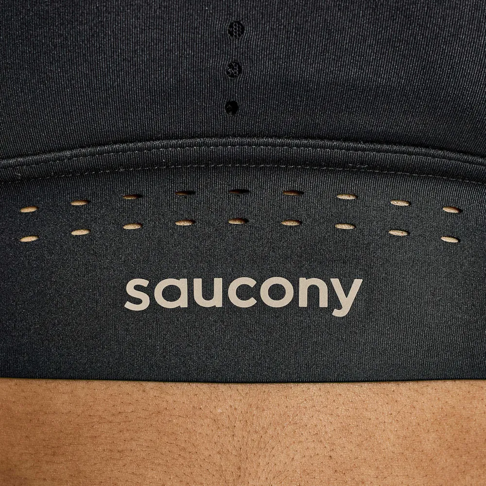Saucony Dames Pinnacle Bra Top Black|Dames Tops