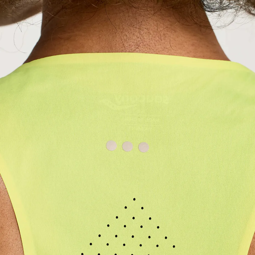 Saucony Dames Pinnacle Tank Citron|Dames Tops