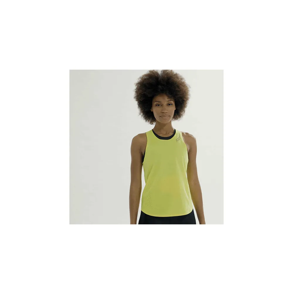Saucony Dames Pinnacle Tank Citron|Dames Tops