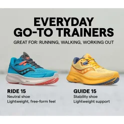 Saucony Dames Ride 15 Tr Mist / Ember|Dames Trail Running