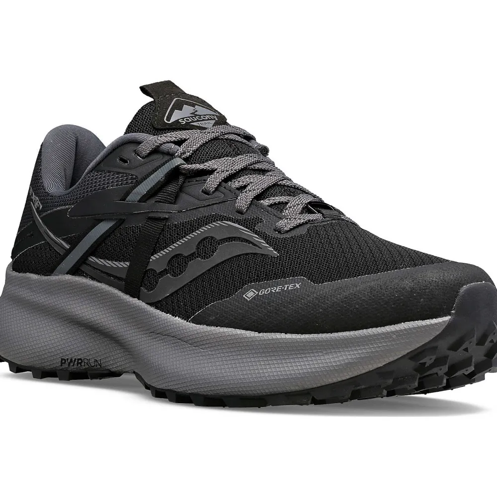 Saucony Dames Ride 15 Tr Gtx Black / Charcoal|Dames Trail Running