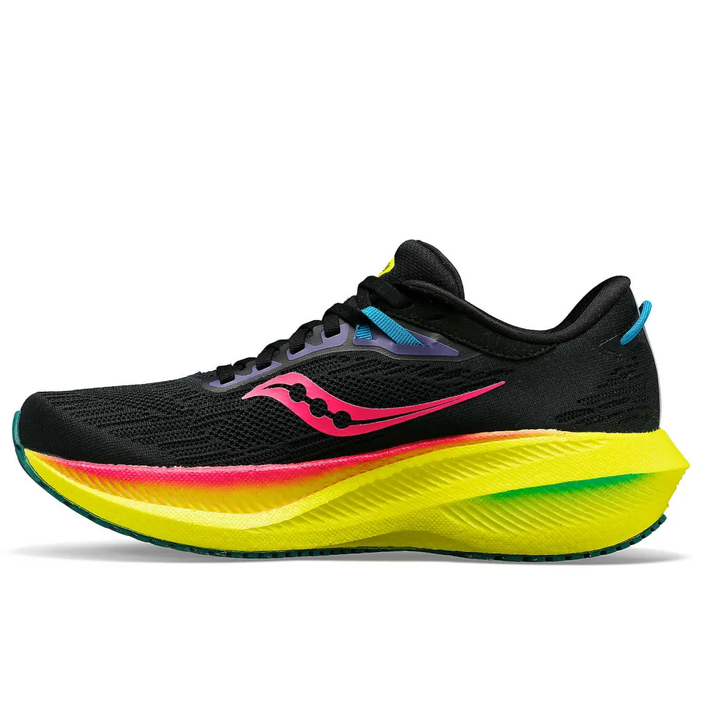 Saucony Dames X Sweaty Betty Triumph 21 Black / Pink / Citron|Dames Neutraal