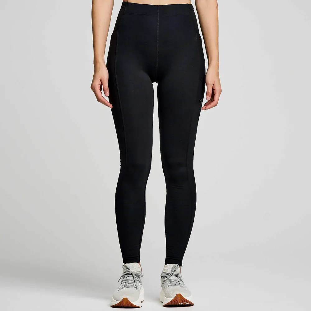 Saucony Dames Solstice Tight Black|Dames Tights En Shorts