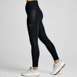 Saucony Dames Solstice Tight Black|Dames Tights En Shorts
