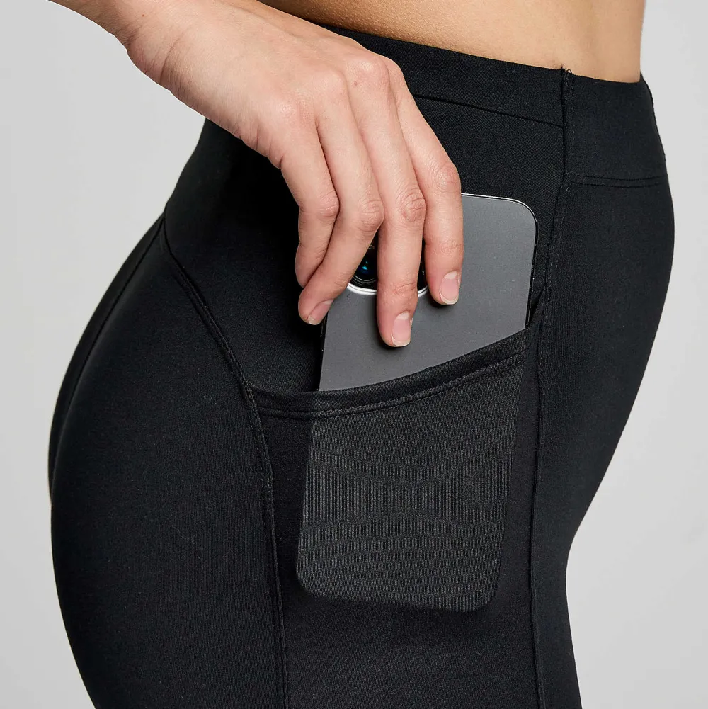 Saucony Dames Solstice Tight Black|Dames Tights En Shorts