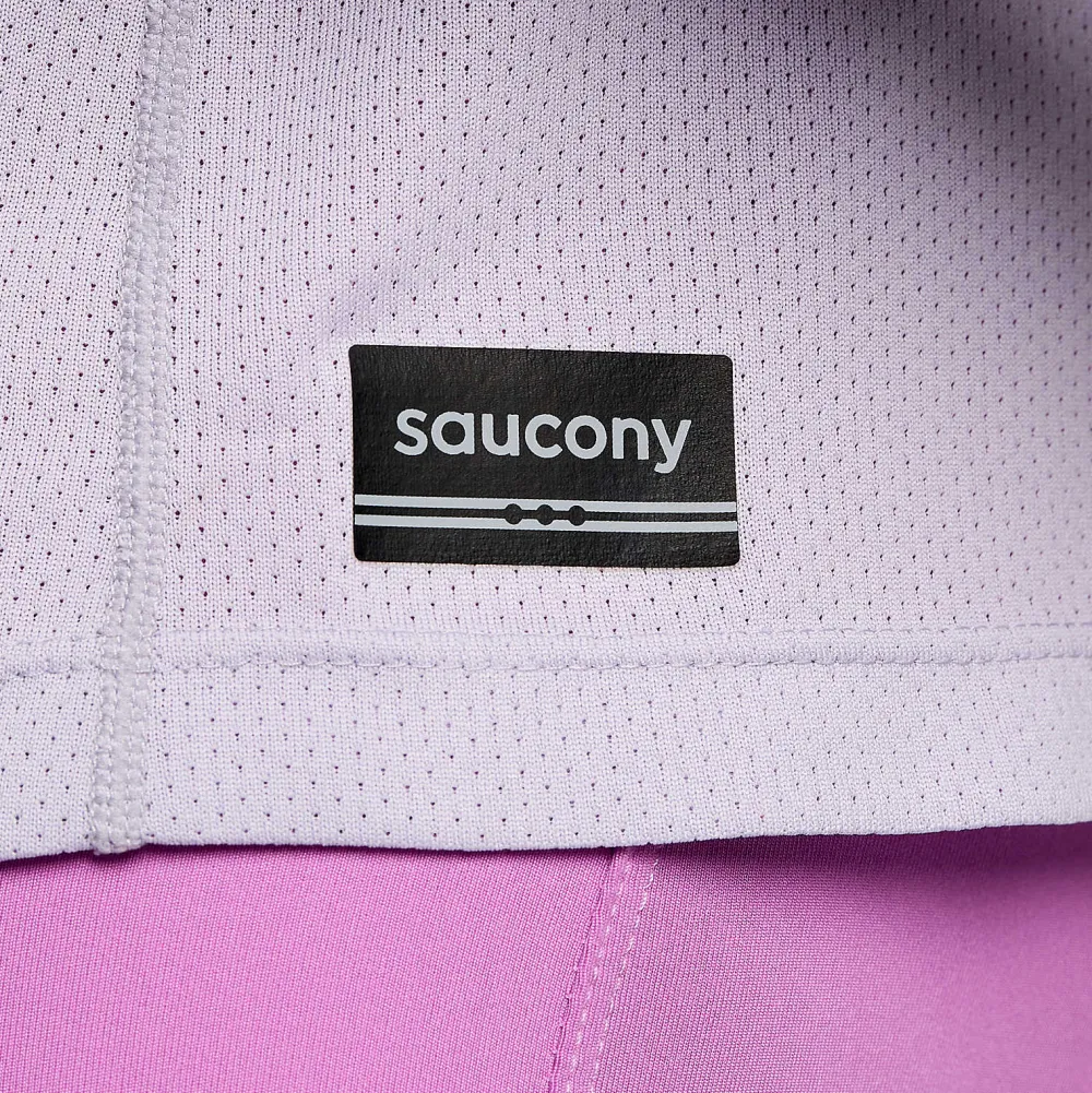 Saucony Dames Stopwatch Long Sleeve Mauve|Dames Tops