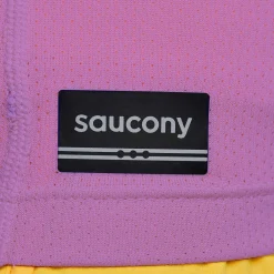 Saucony Dames Stopwatch Short Sleeve Grape Heather|Dames Tops