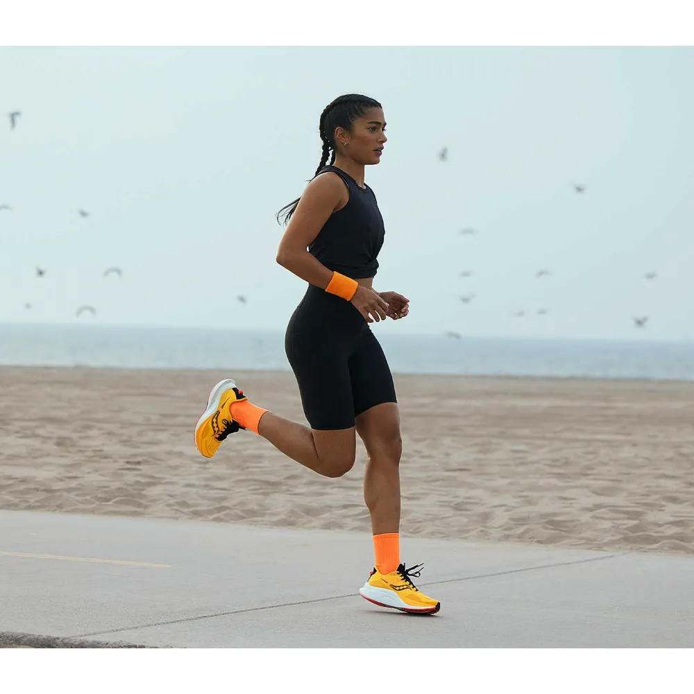 Saucony Dames Tempus Vizigold / Vizired|Dames Stabiliteit