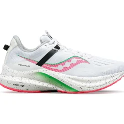 Saucony Dames Tempus White / Vizipink|Dames Stabiliteit