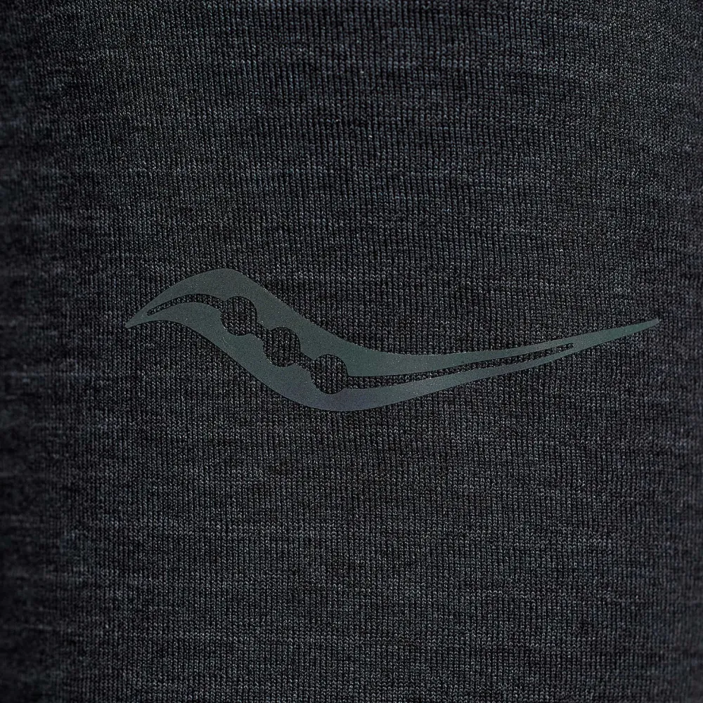 Saucony Dames Triumph 3D 1/2 Zip Black Heather|Dames Jacks En Vesten