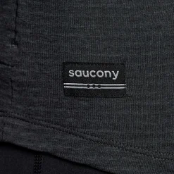 Saucony Dames Triumph 3D 1/2 Zip Black Heather|Dames Jacks En Vesten