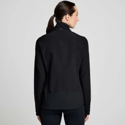 Saucony Dames Triumph Jacket Black|Dames Jacks En Vesten