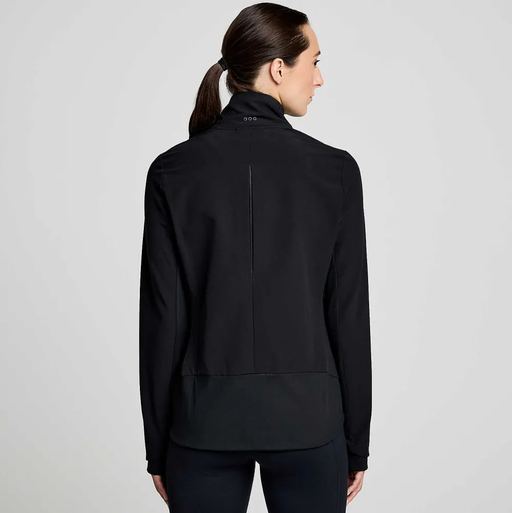 Saucony Dames Triumph Jacket Black|Dames Jacks En Vesten