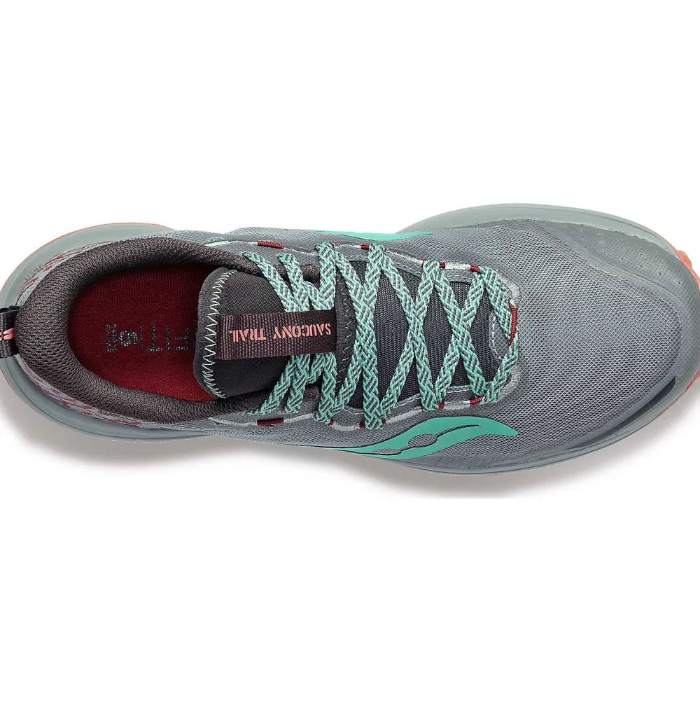 Saucony Dames Xodus Ultra 2 Fossil / Soot|Dames Trail Running