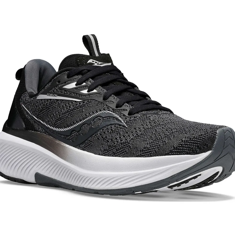 Saucony Heren Echelon 9 Black / White|Heren Neutraal