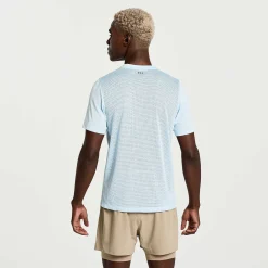 Saucony Heren Elevate Short Sleeve Vapor|Heren Tops