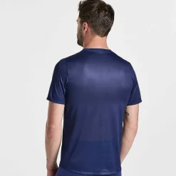 Saucony Heren Elite Short Sleeve Sodalite|Heren Tops
