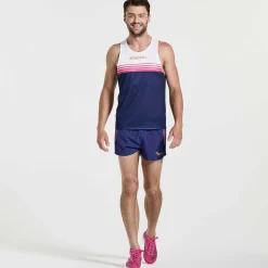 Saucony Heren Elite Singlet Sodalite|Heren Tops