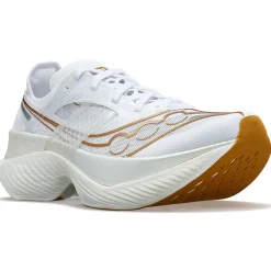 Saucony Heren Endorphin Elite White / Gold|Heren Racing