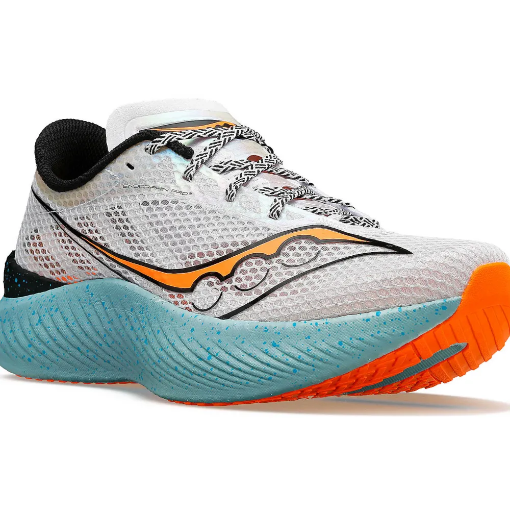 Saucony Heren Endorphin Pro 3 Fog / Viziorange|Heren Neutraal