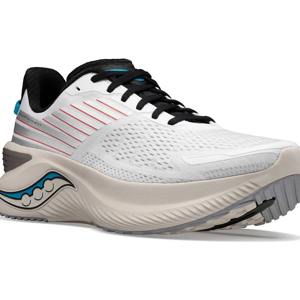 Saucony Heren Endorphin Shift 3 White / Sand|Heren Stabiliteit